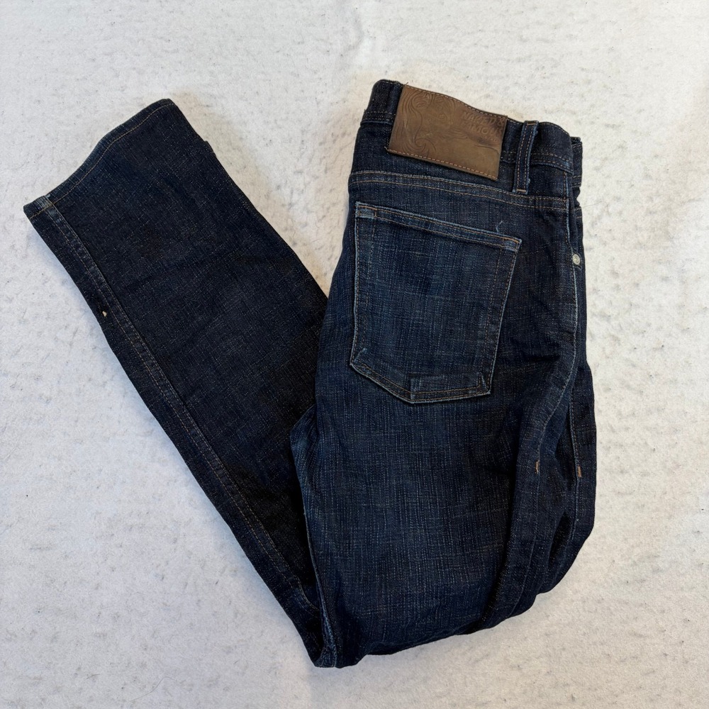 Naked & Famous Weird Guy Jeans Mens 32 Blue Slub Stretch Selvedge